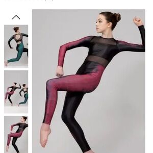 Weissman Nightlight Red and Black Jumpsuit